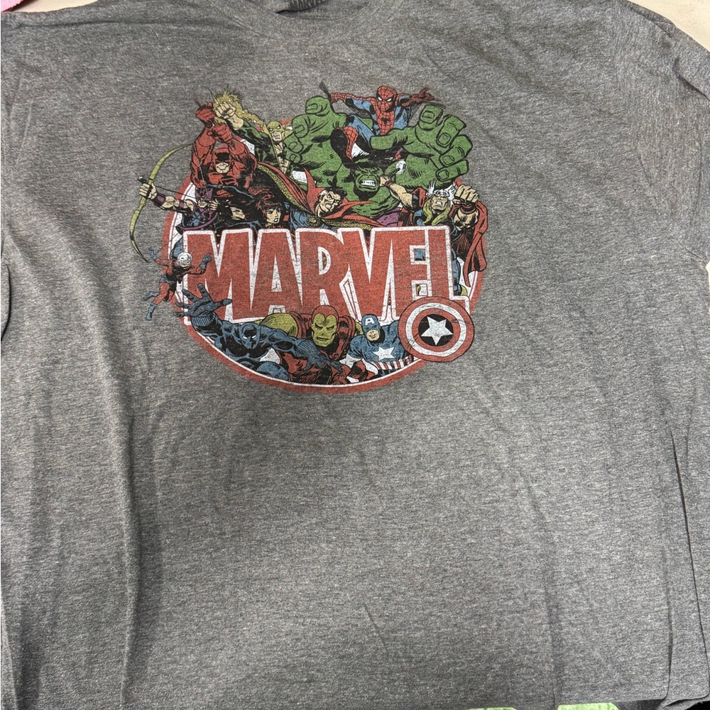 Marvel Gray Superhero T-Shirt